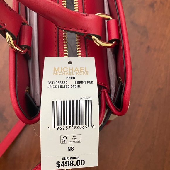 Michael Kors Large Belted Reed Satchel NWT - Picture 4 of 4